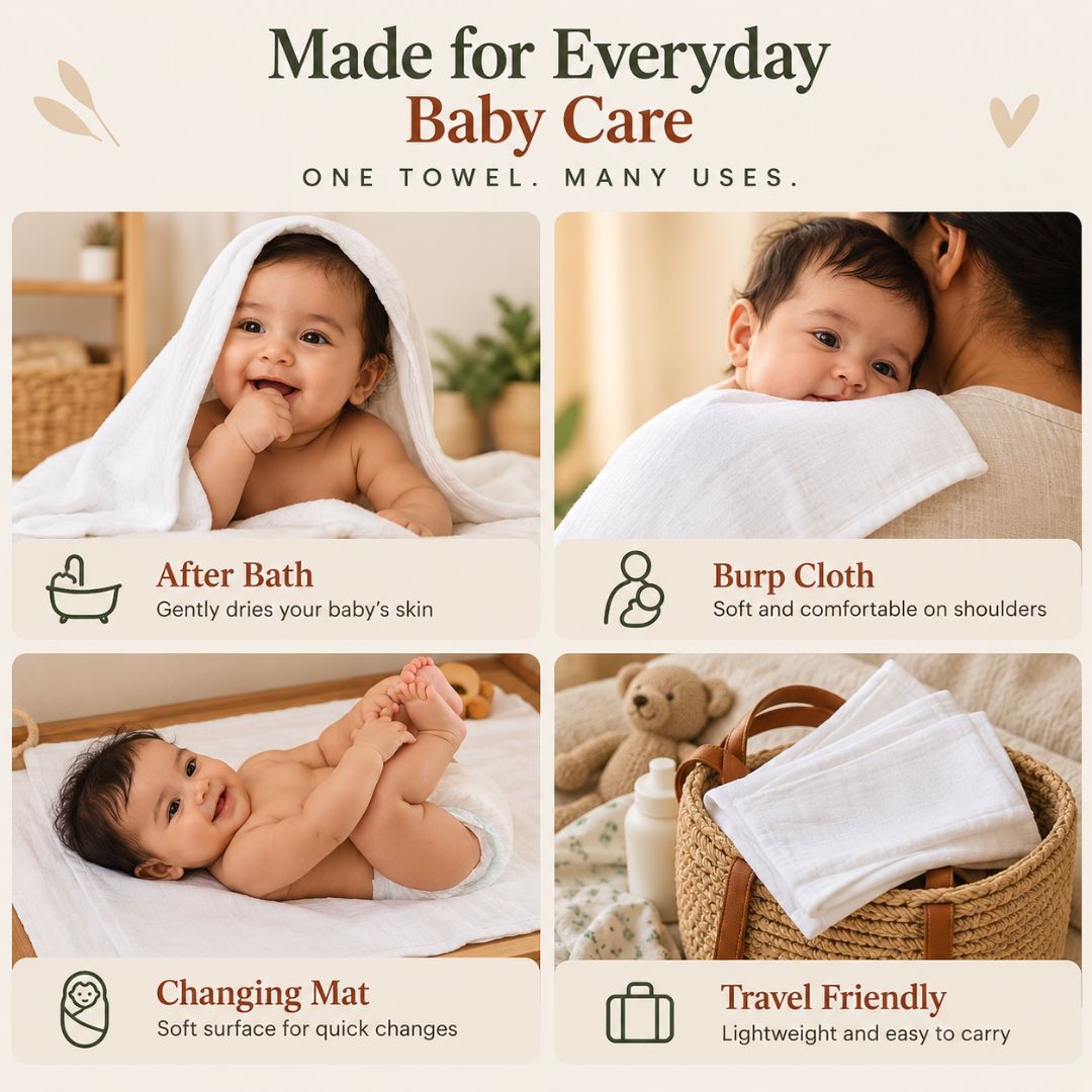 Baby Muslin Towel - Image 5
