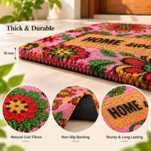 Coir Door Mat Runner Pink - Image 5