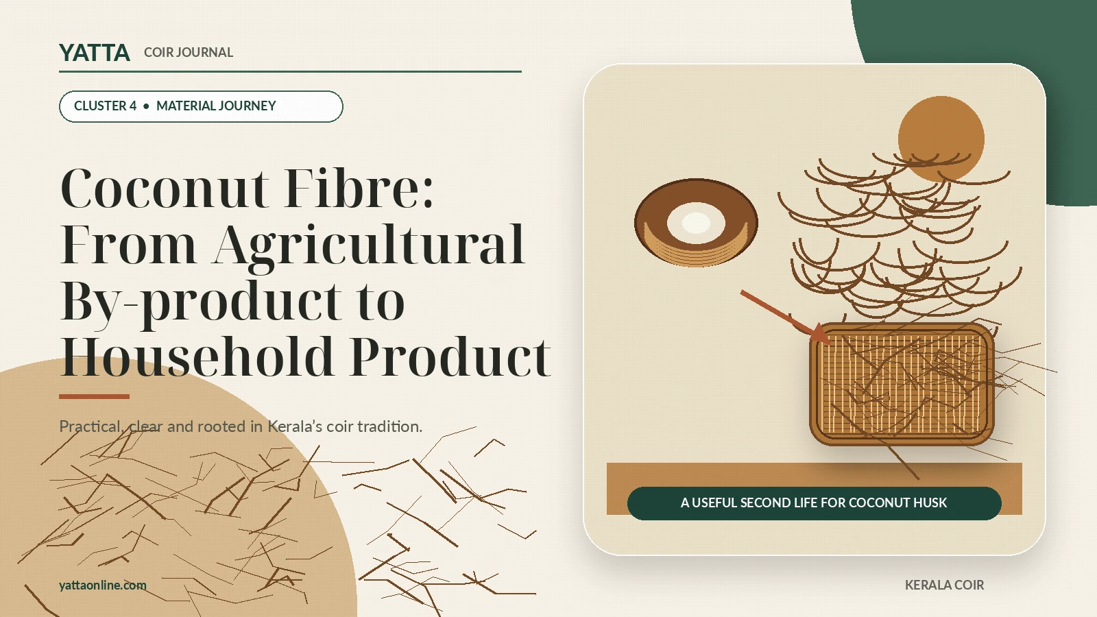 Coconut Fibre: From Agricultural By-product to Household Product