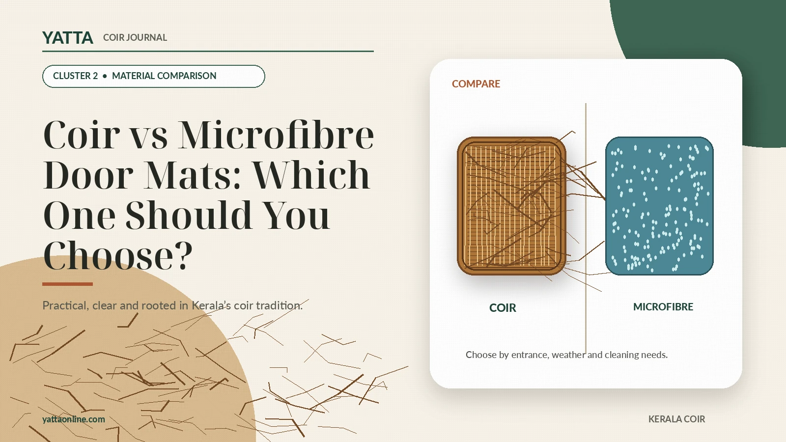 Coir vs Microfibre Door Mats: Which One Should You Choose?