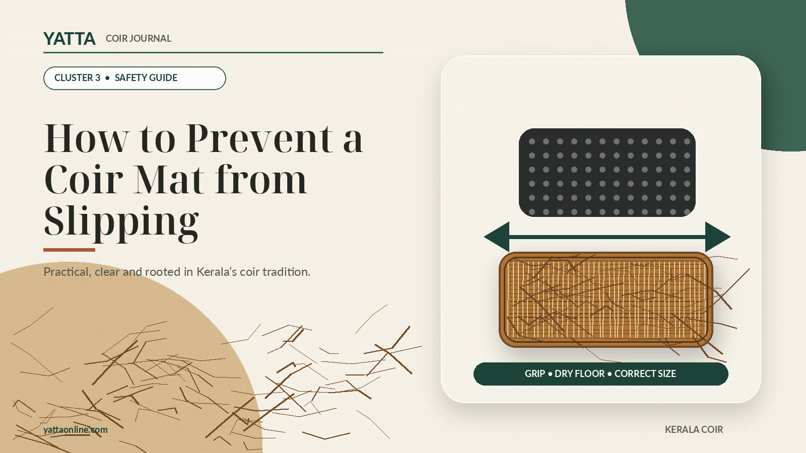 How to Prevent a Coir Mat from Slipping